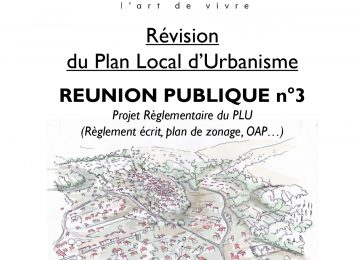 Réunion Publique n°3 sur la Révision du PLU