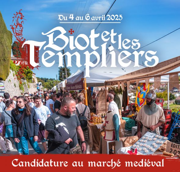 Biot & les Templiers 2025: candidature marché médiévale