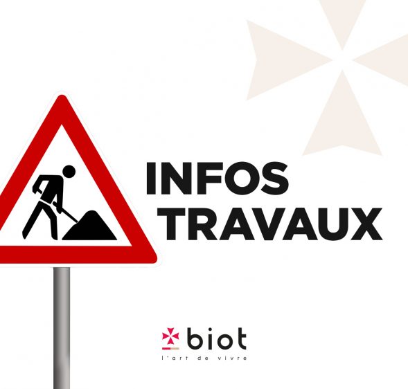 INFO TRAVAUX – Route d’Antibes – Chemin de la Brague