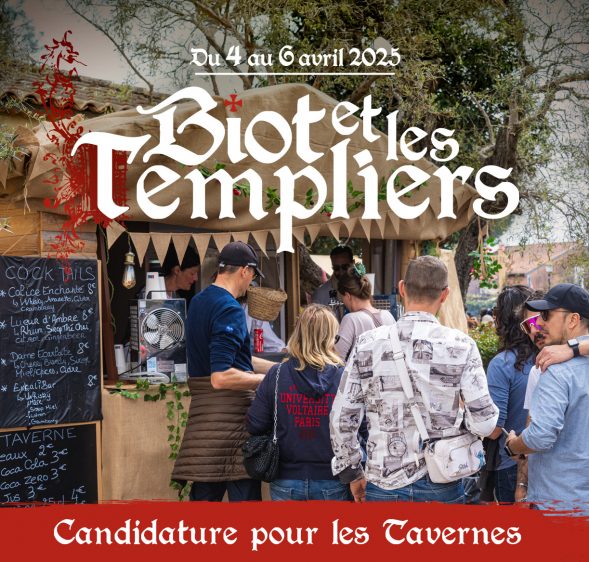 Biot et les Templiers 2025: candidatures tavernes et breuvages